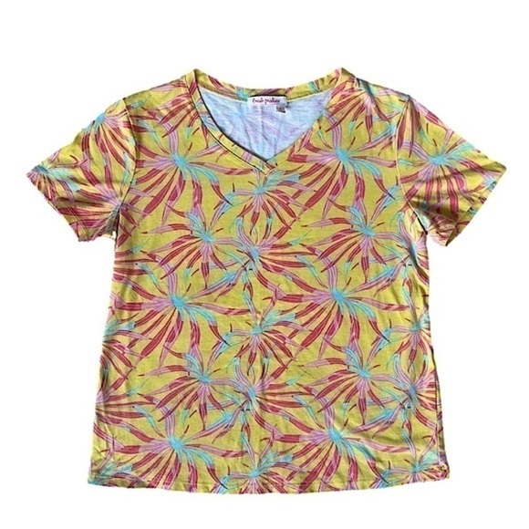fresh produce Sunkissed Sunshine V-Neck Tee, S - Picture 1 of 10